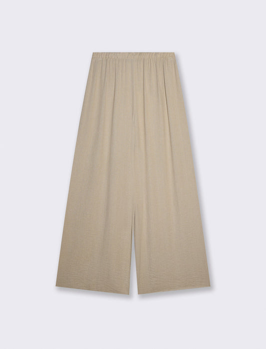 Pantalone Elasticizzato con Vestibilità Orbida - Grigio fango