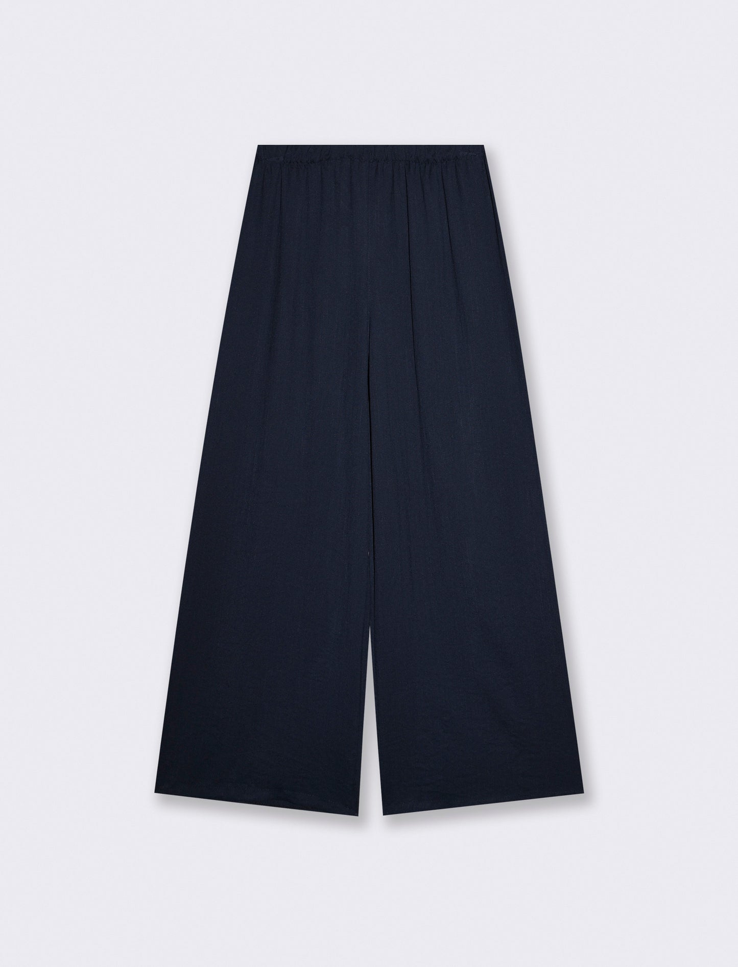 PANTALONE CON ELASTICO IN VITA - Blu