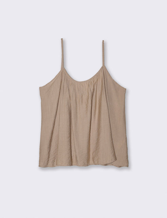 Bretelle Sottili con Vestibilità Comoda - Beige