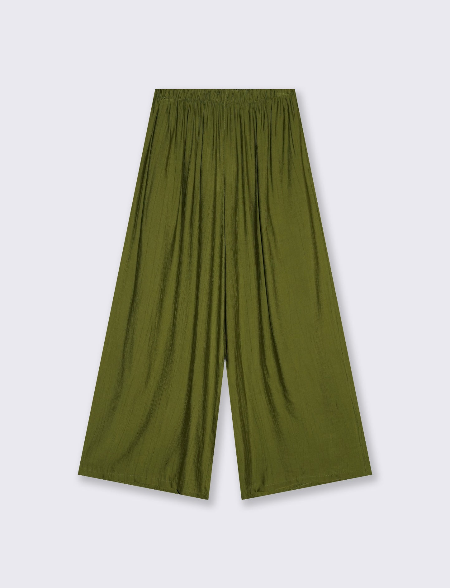 Pantaloni Elasticizzati con Vestibilità Morbida - Verde