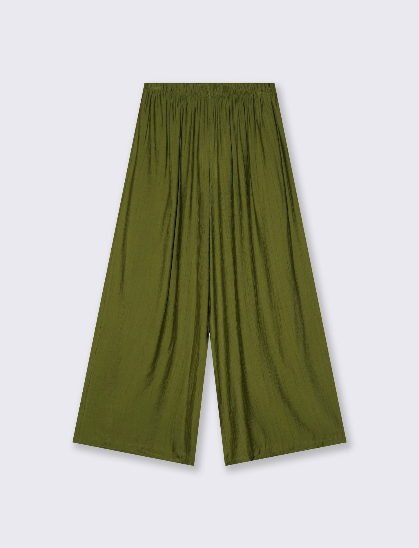 Pantaloni Elasticizzati con Vestibilità Morbida - Verde