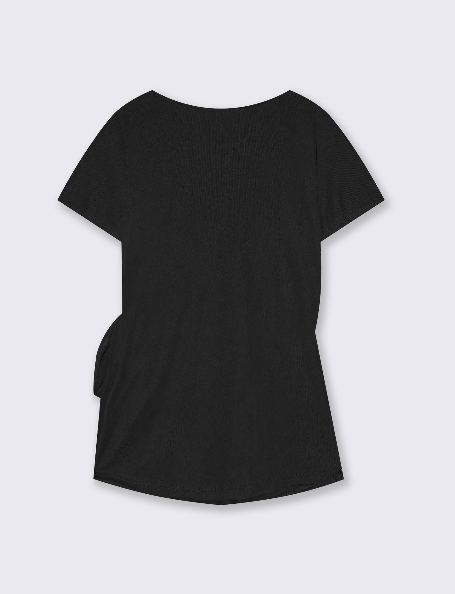 Maglia con nodo e vestibilità comoda - Nero