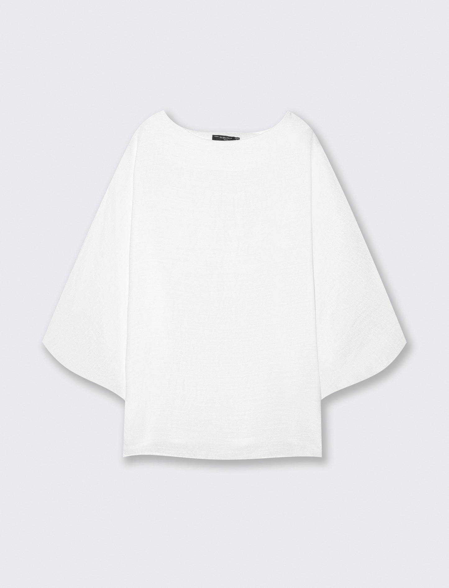 Maglia Manica a Tre Quarti Morbida - Bianco