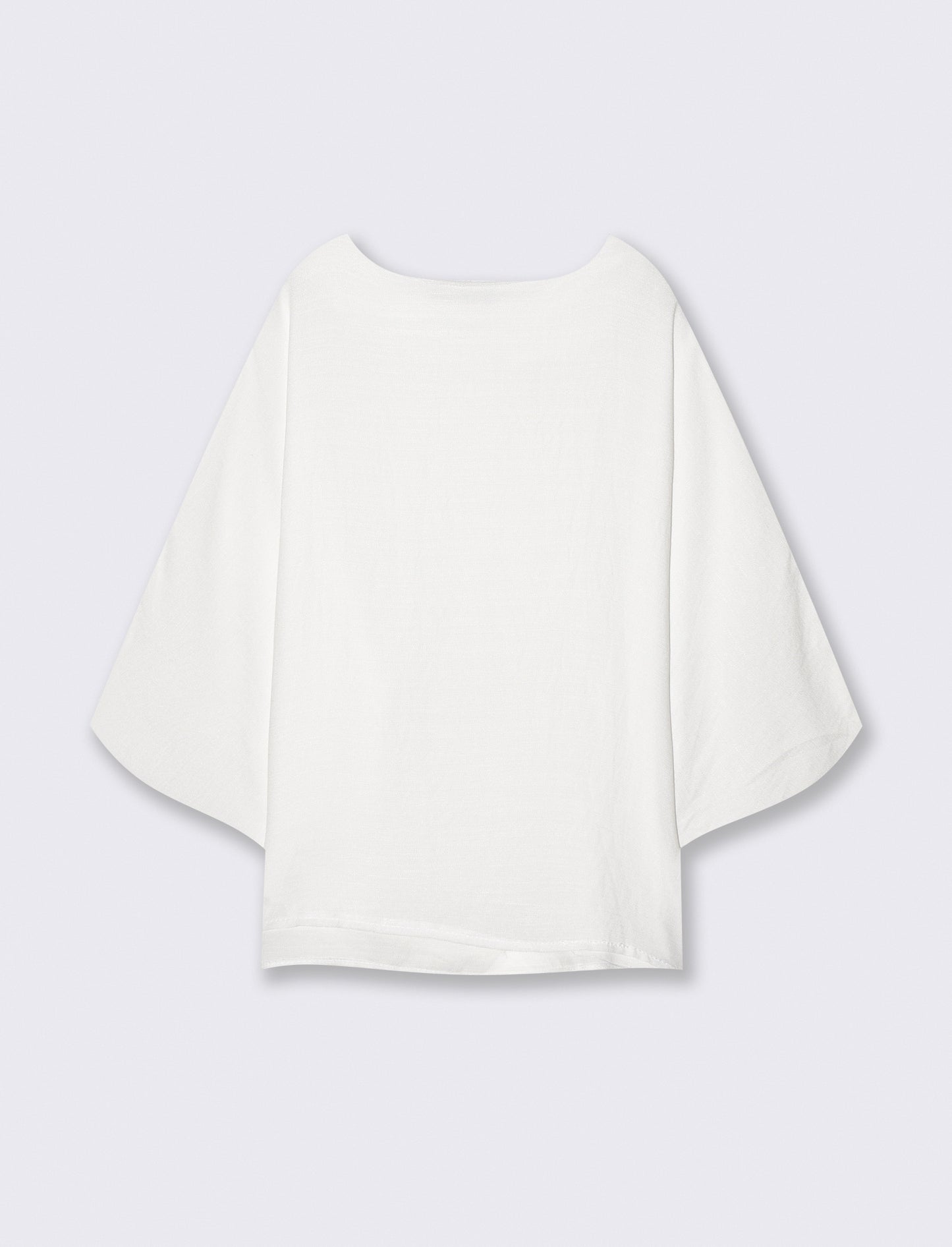 Maglia Manica a Tre Quarti Morbida - Bianco