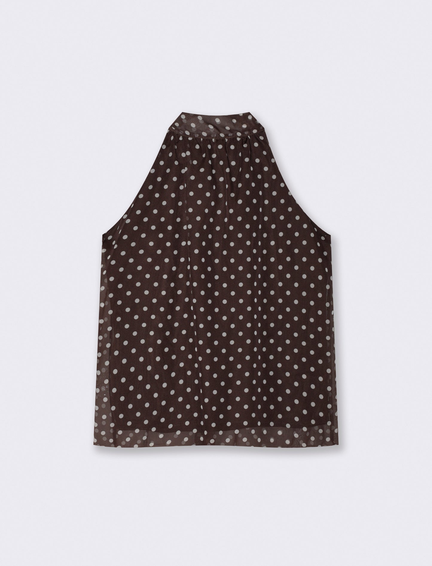 Top Scollo Halter Pois - Moro