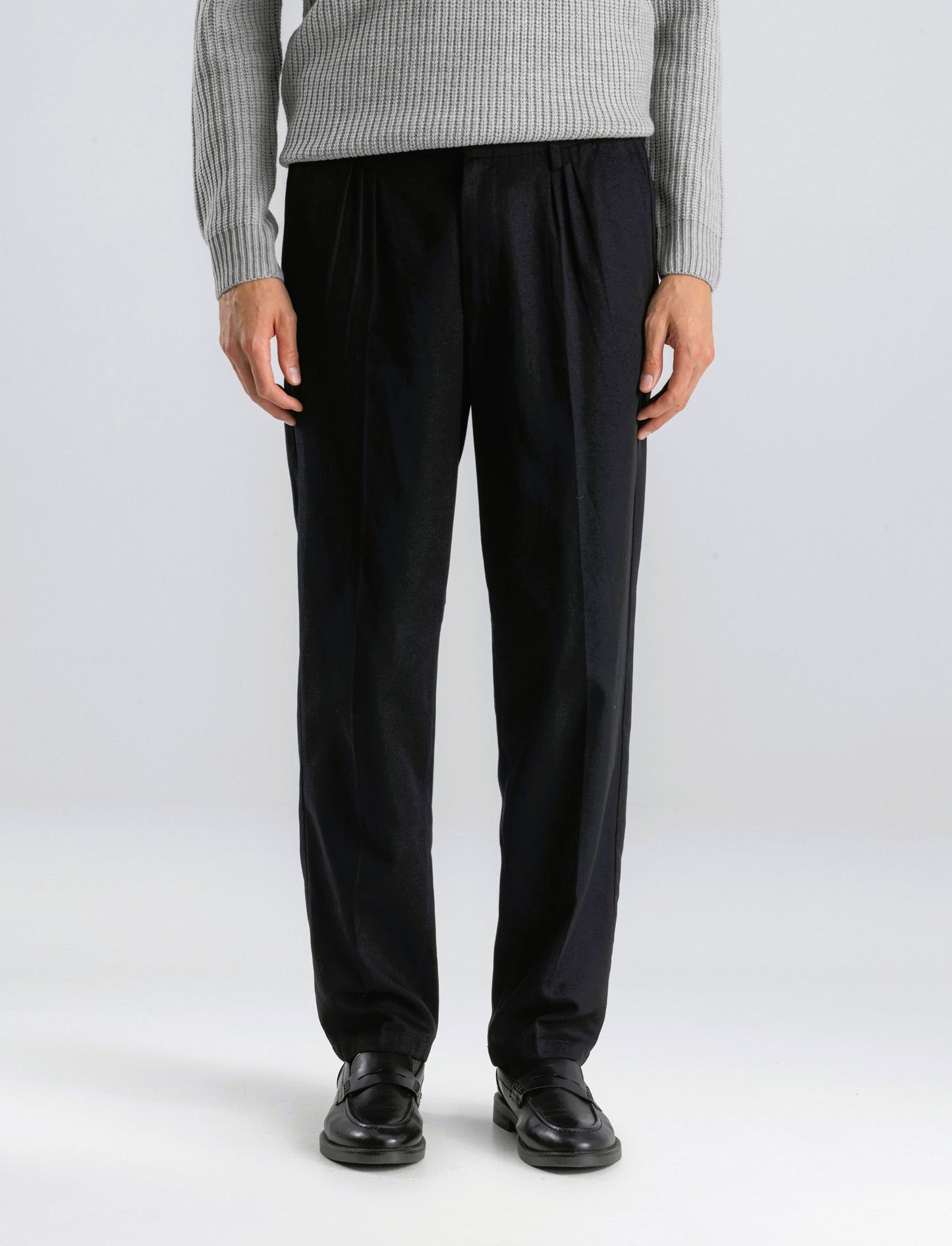 PANTALONI CHINO STRAIGHT FIT - Nero
