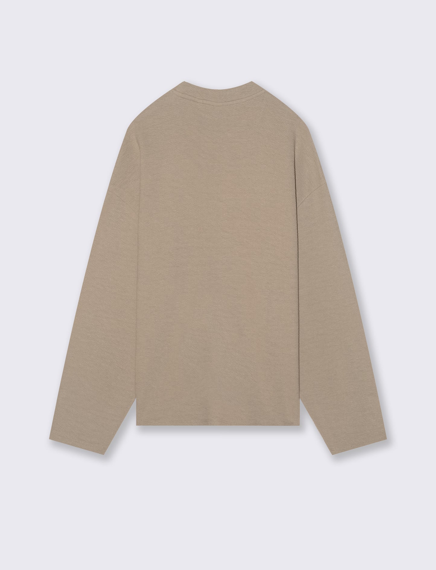 FELPA TESSUTO GOFFRATO RELAXED FIT - Beige