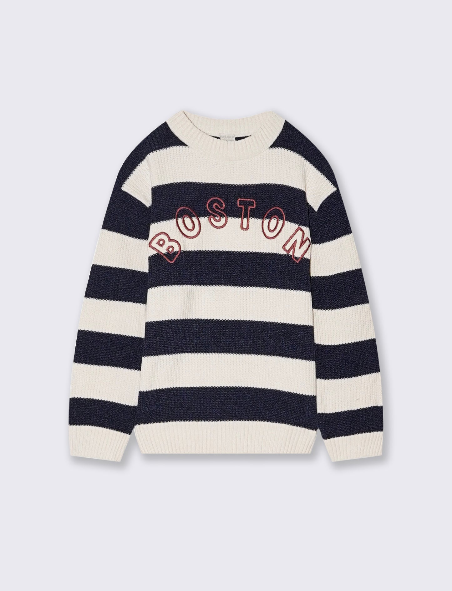 Maglione a righe - Beige