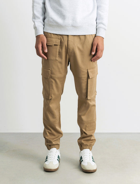 PANTALONI TECNICI CARGO FIT - Beige