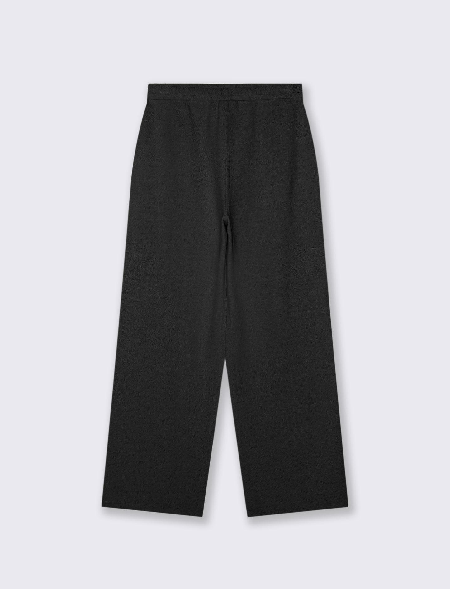PANTALONI JOGGER IN TESSUTO GOFFRATO - Nero