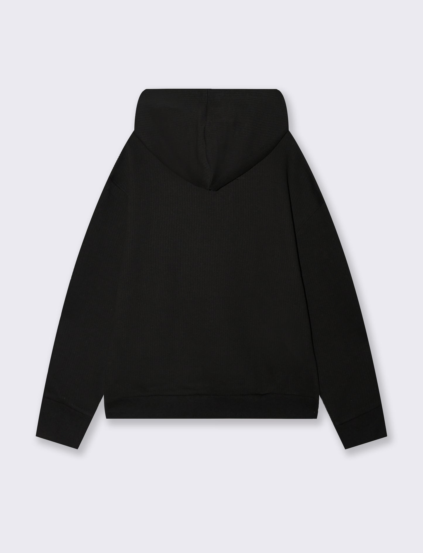 FELPA EFFETTO COSTE BOXY FIT - Nero