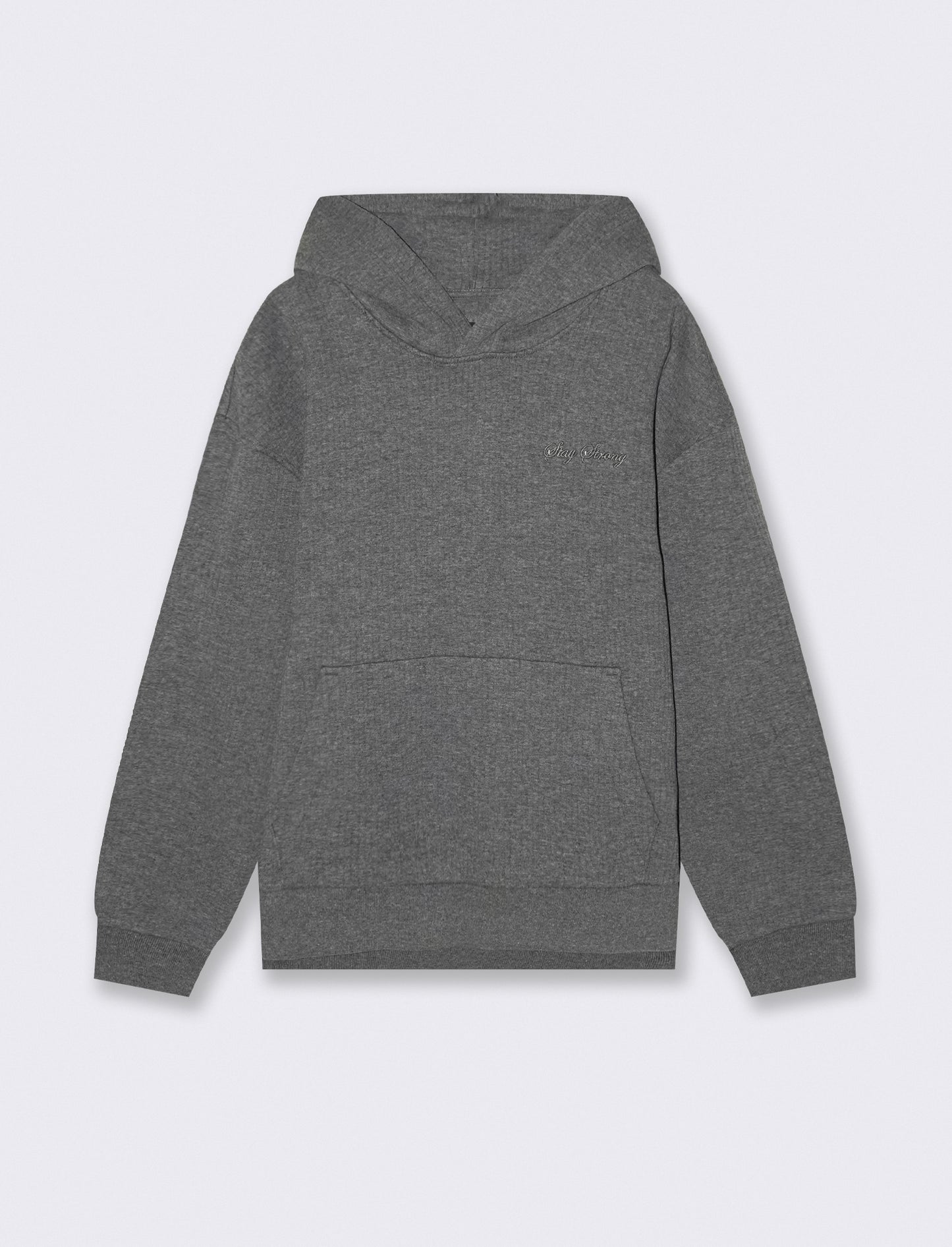 FELPA EFFETTO COSTE BOXY FIT - Grigio mel.