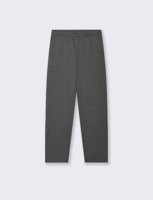 PANTALONI JOGGER EFFETTO COSTE RELAXED STRAIGHT FIT - Grigio mel.
