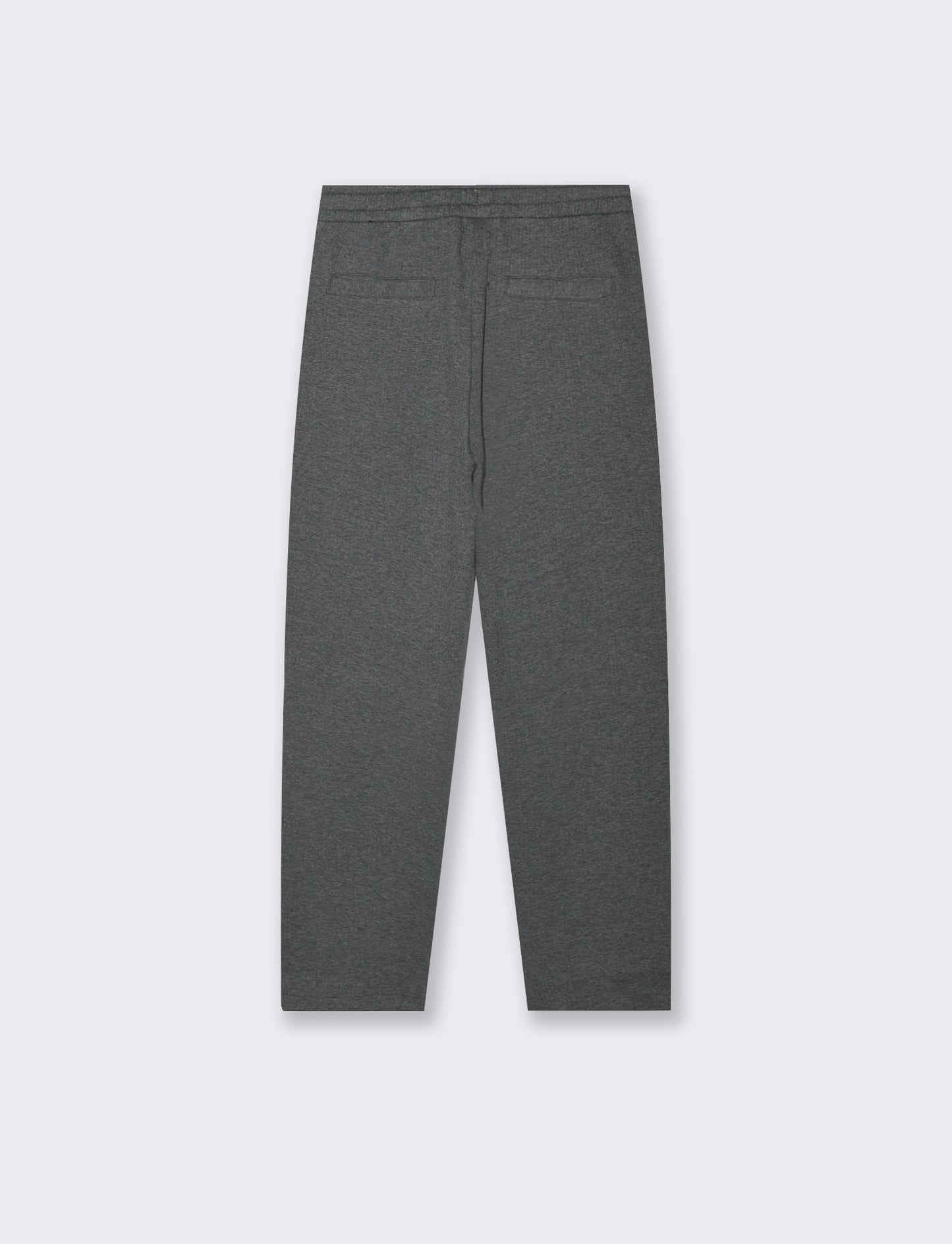 PANTALONI JOGGER EFFETTO COSTE RELAXED STRAIGHT FIT - Grigio mel.
