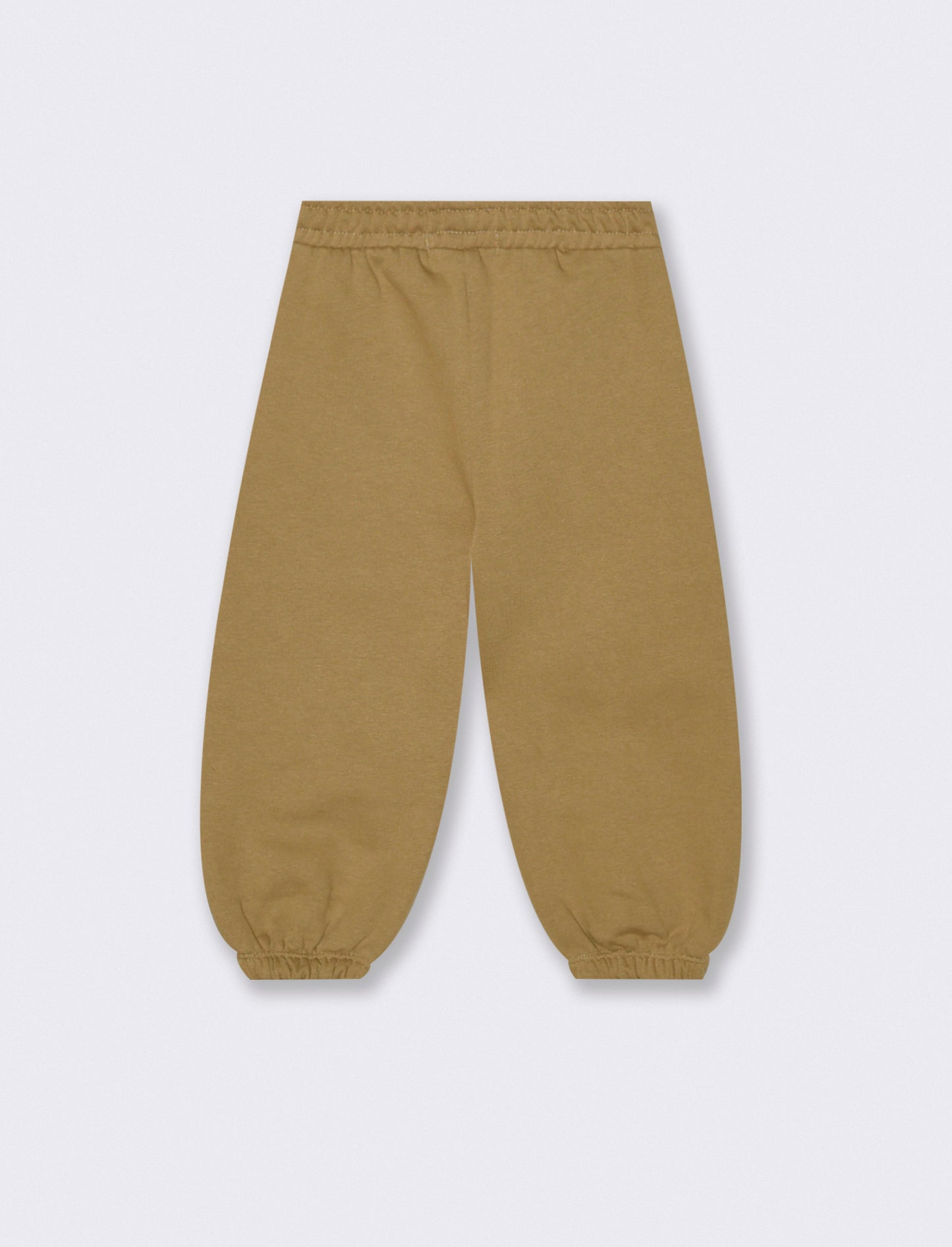 Jogger con tagli e stampa - Beige