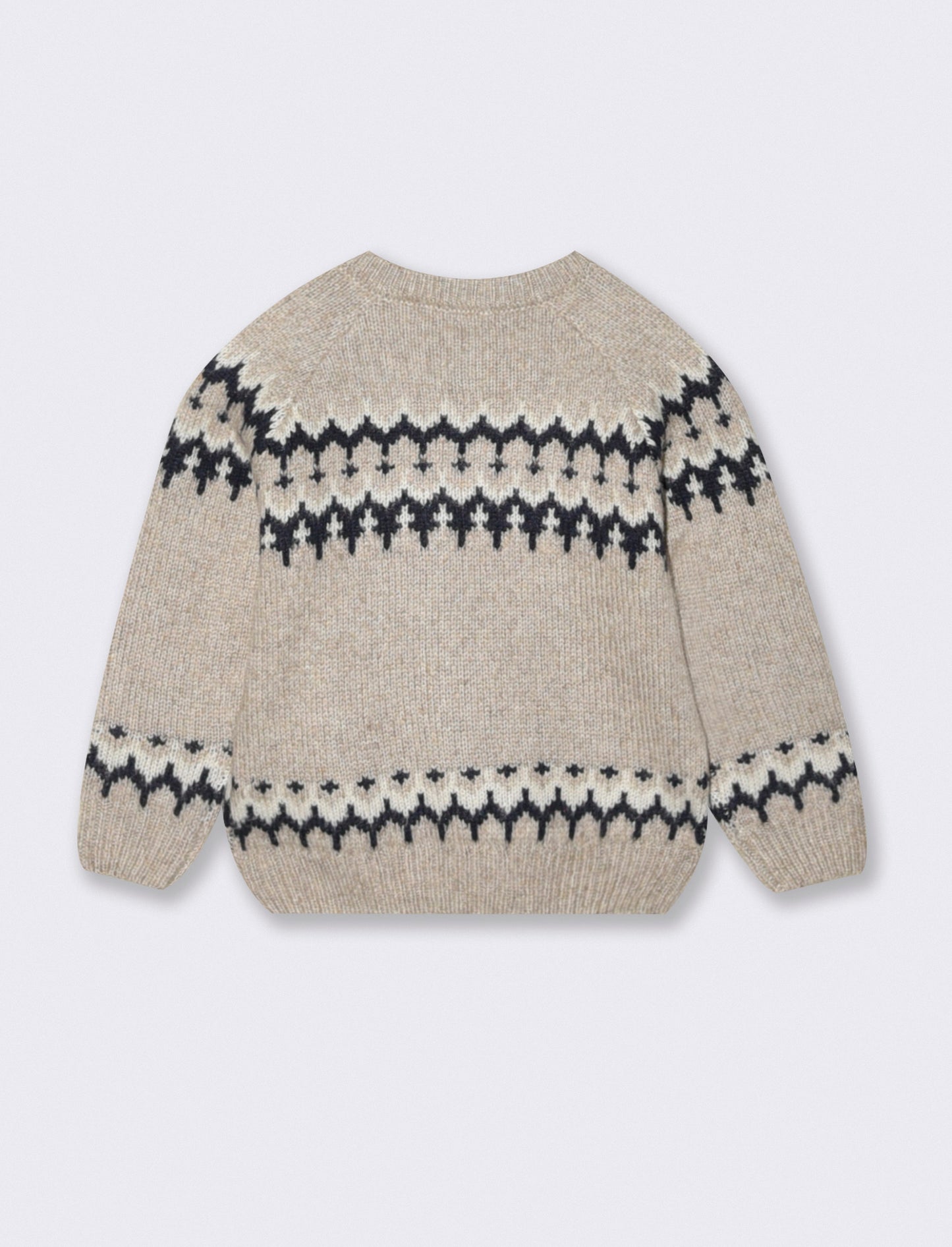 Maglioncino con disegno jacquard - Grigio