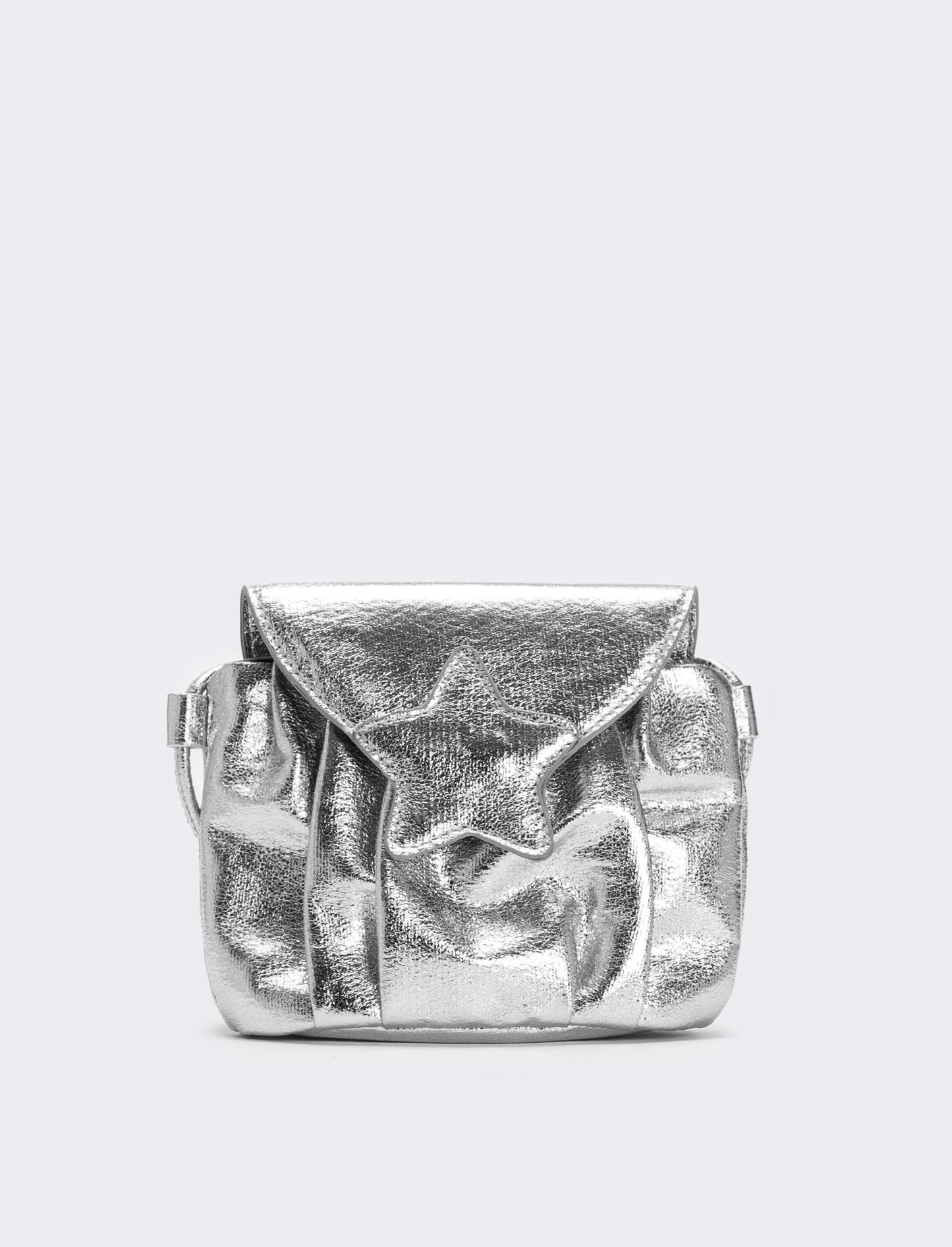 Tracolla bambina con stella laminata 15,5x13 cm - Argento