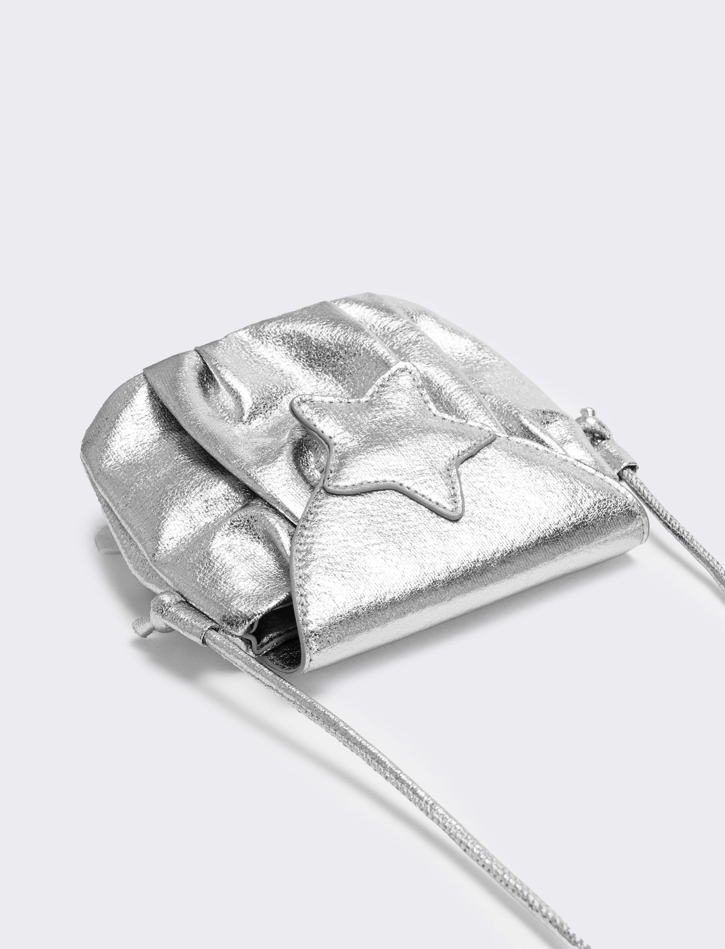 Tracolla bambina con stella laminata 15,5x13 cm - Argento