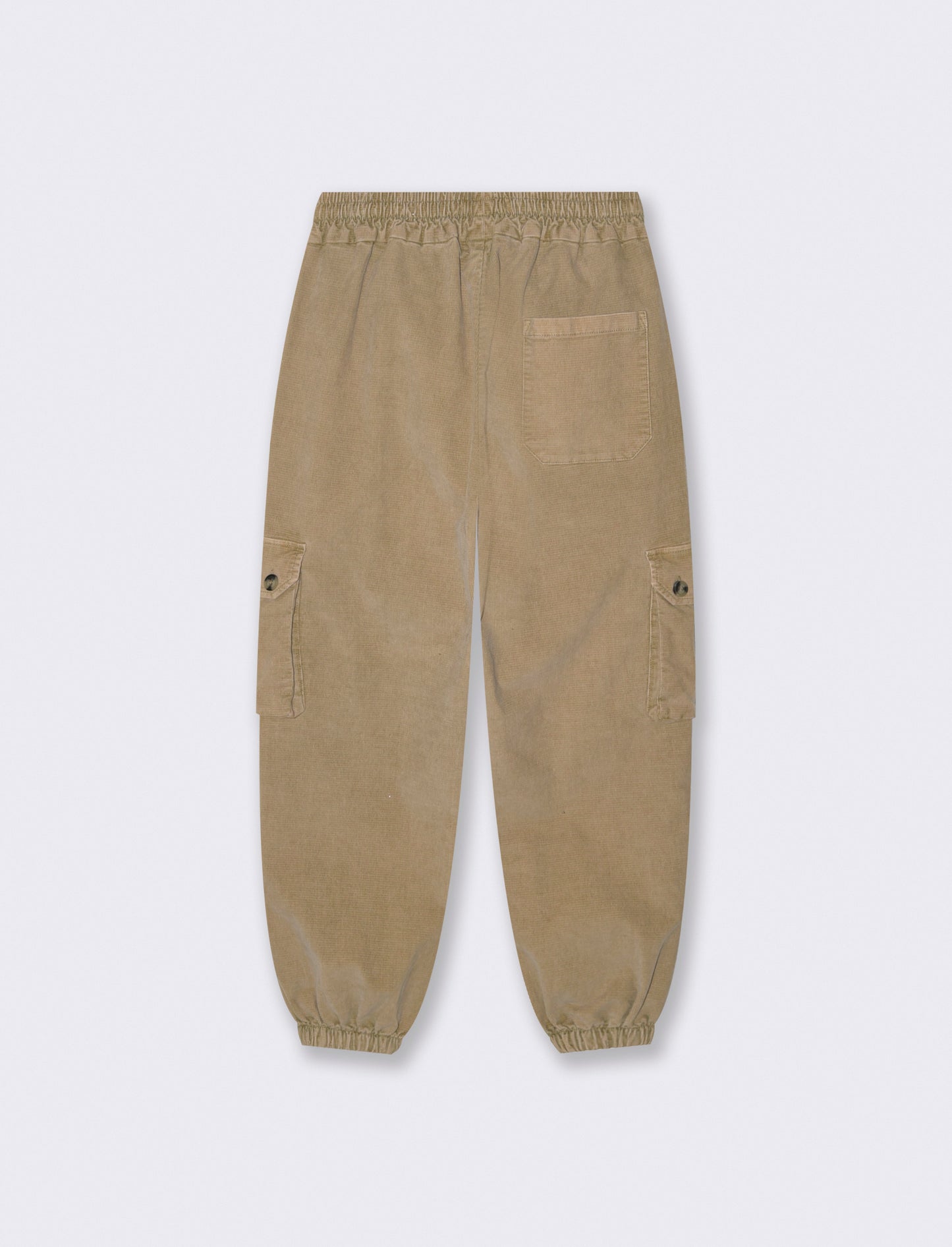 PANTALONI IN VELLUTO CARGO FIT - Beige