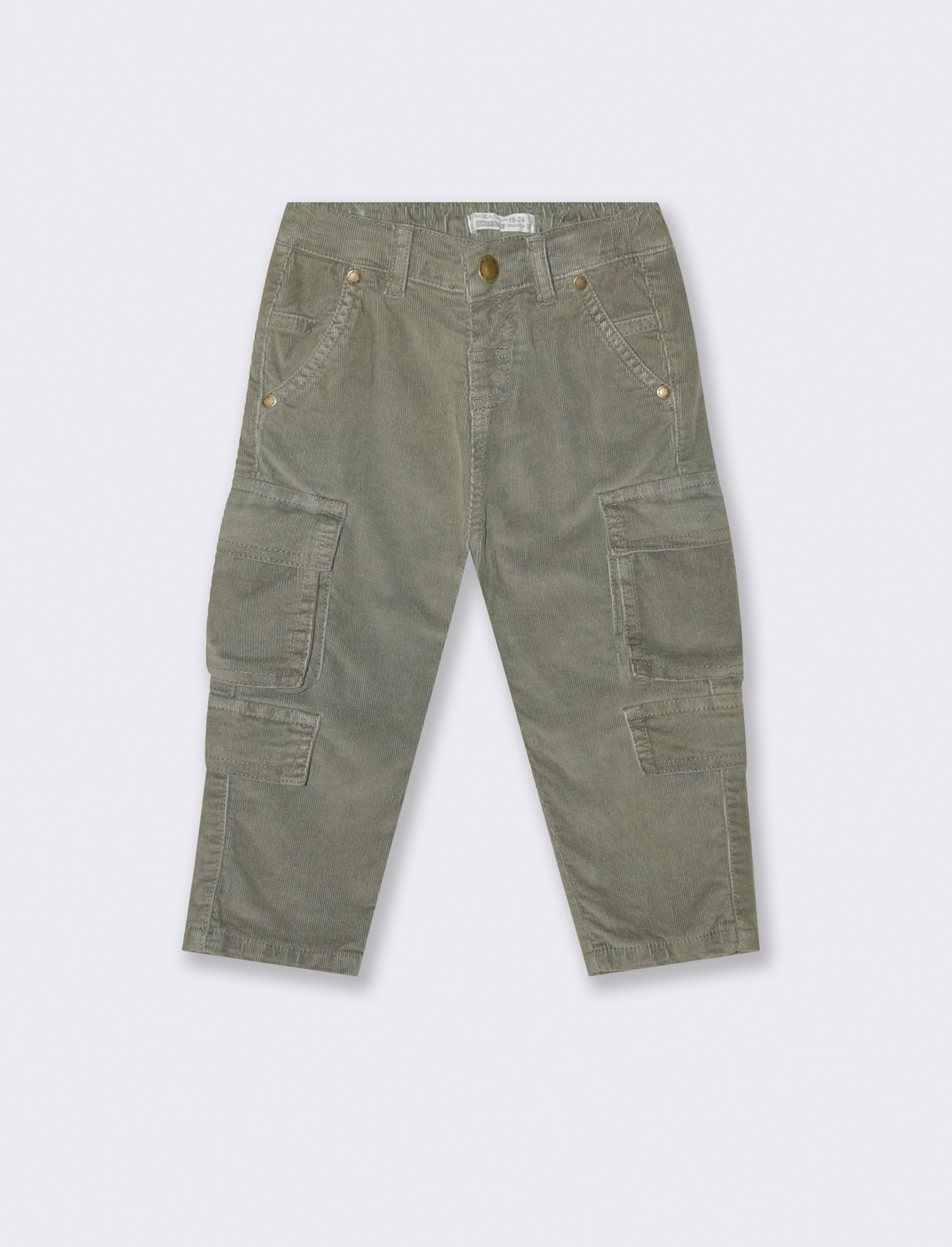 Pantaloni ampi in velluto - Grigio