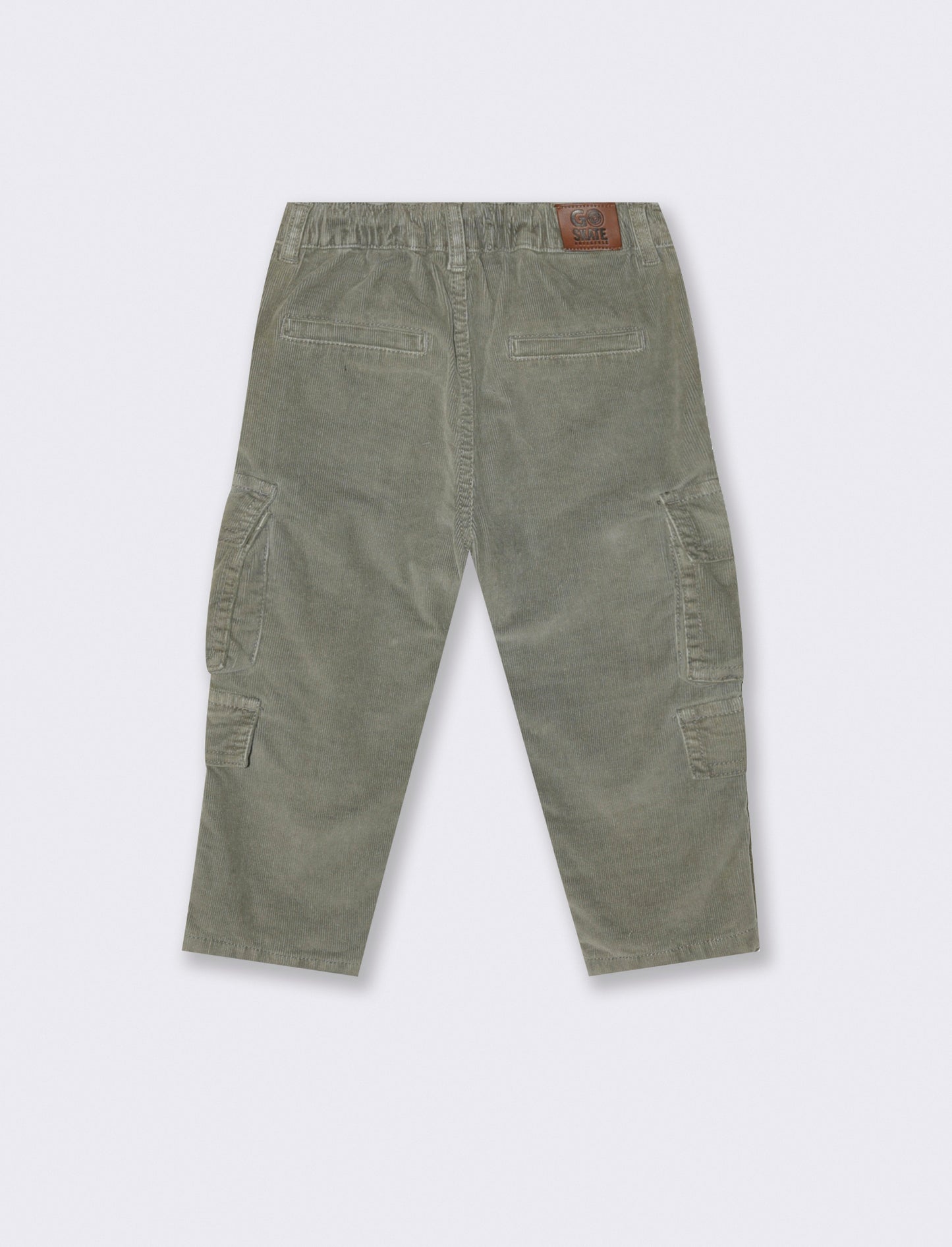 Pantaloni ampi in velluto - Grigio