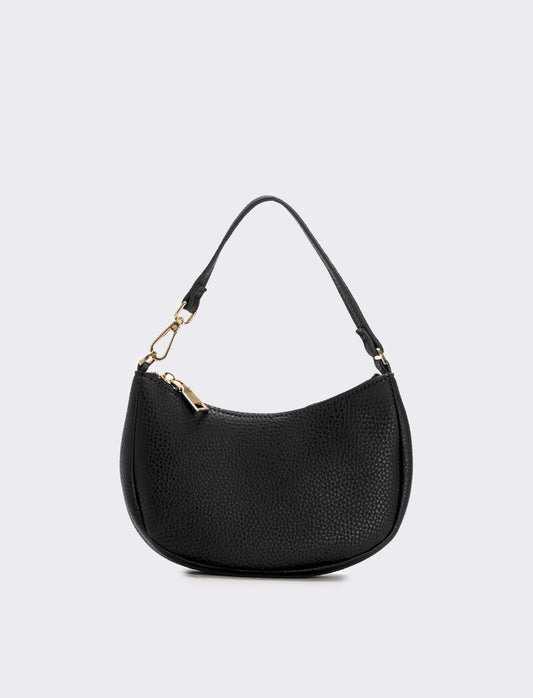 Borsa piccola mezzaluna - Nero