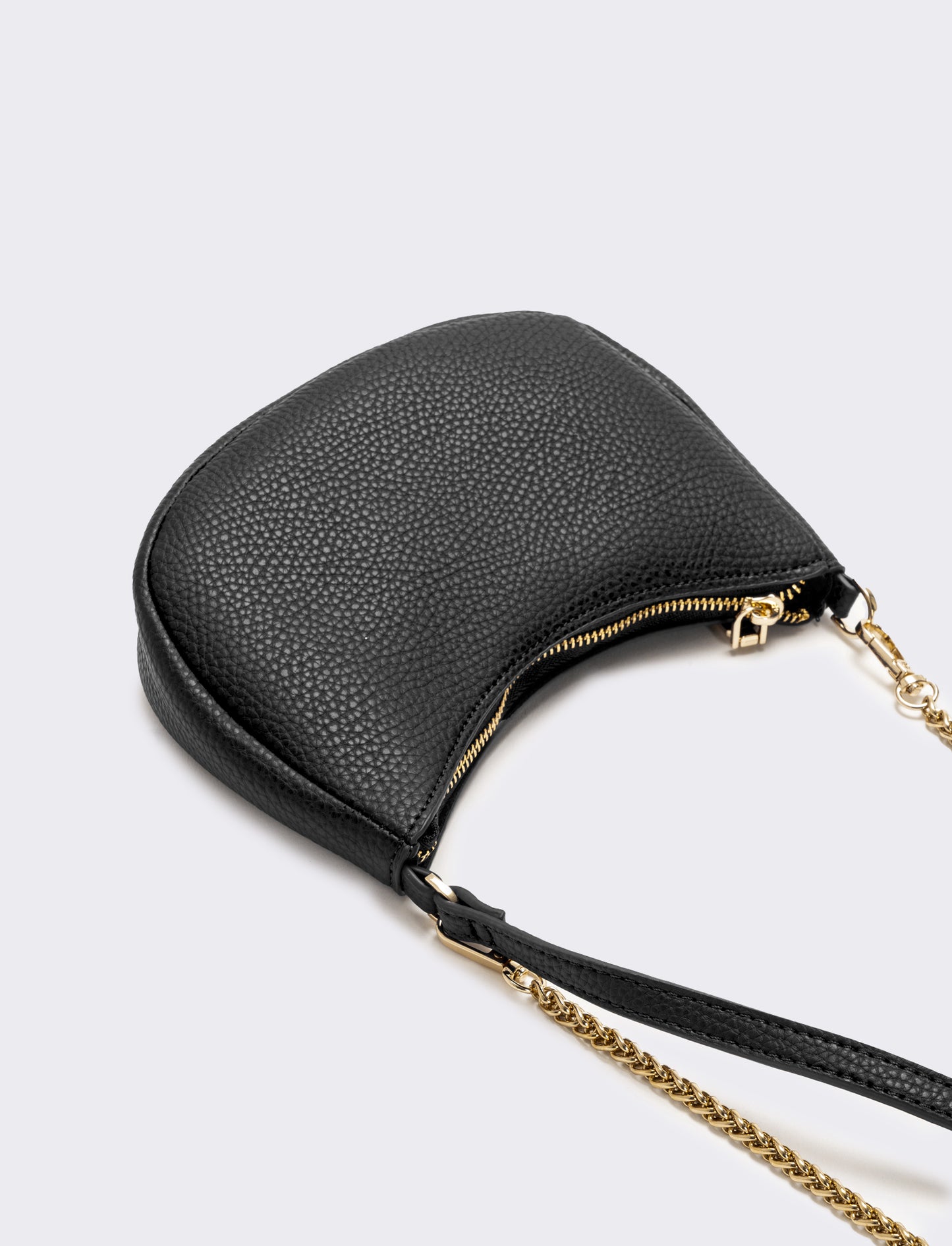 Borsa piccola mezzaluna - Nero
