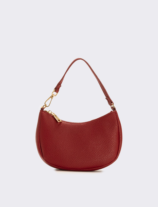 Borsa piccola mezzaluna - Rosso
