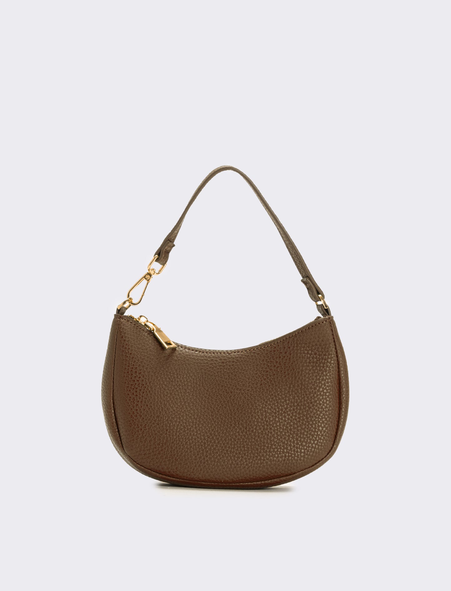 Borsa piccola mezzaluna - Grigio fango