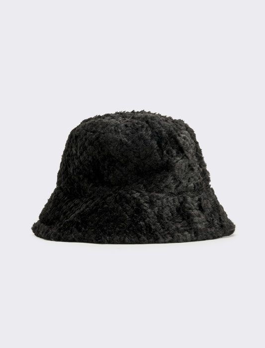 Cappello pescatore pelliccia - Nero