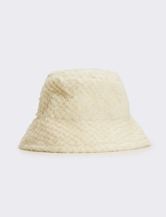 Cappello pescatore pelliccia - Bianco