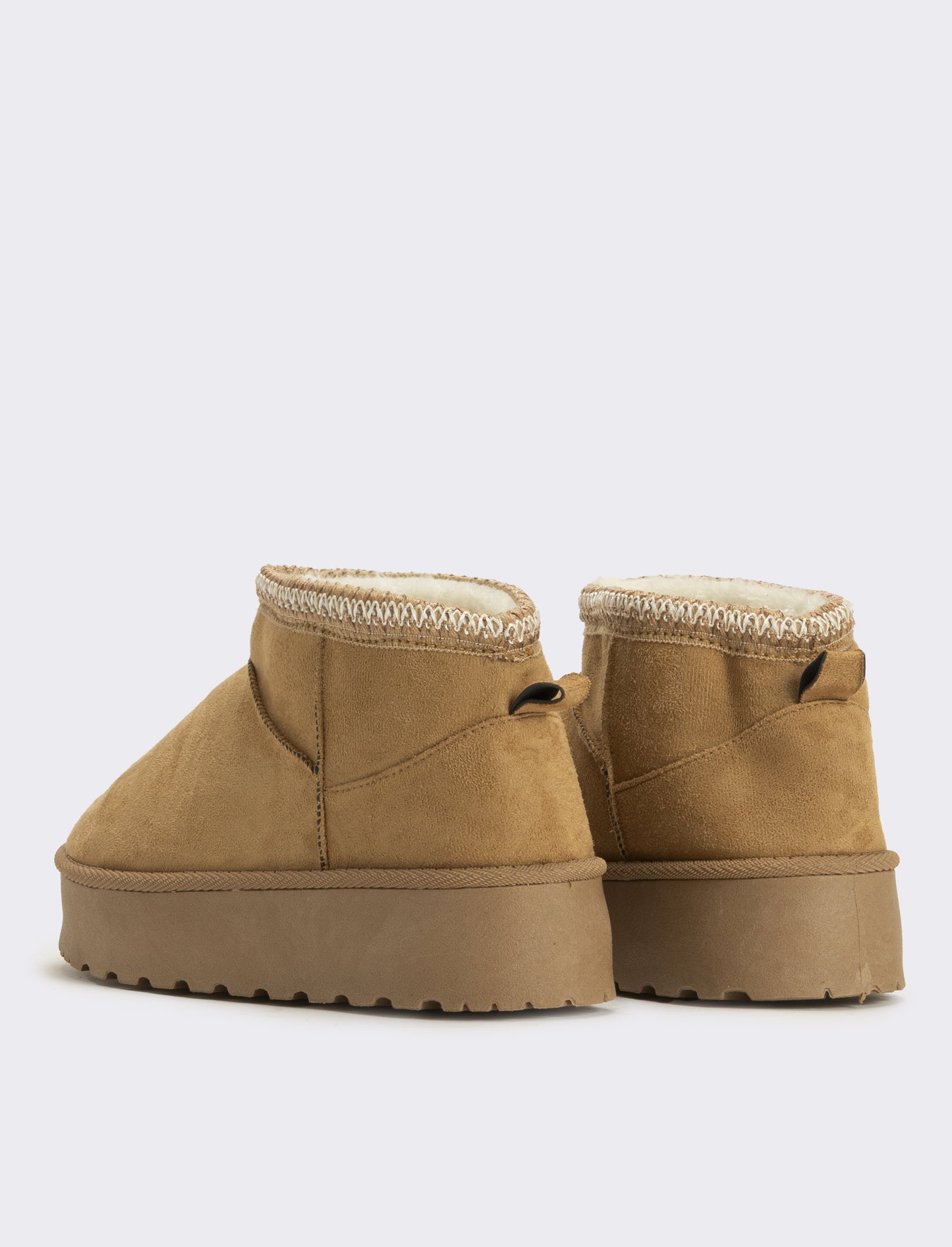 Tronchetto da neve ricamato da donna - Beige