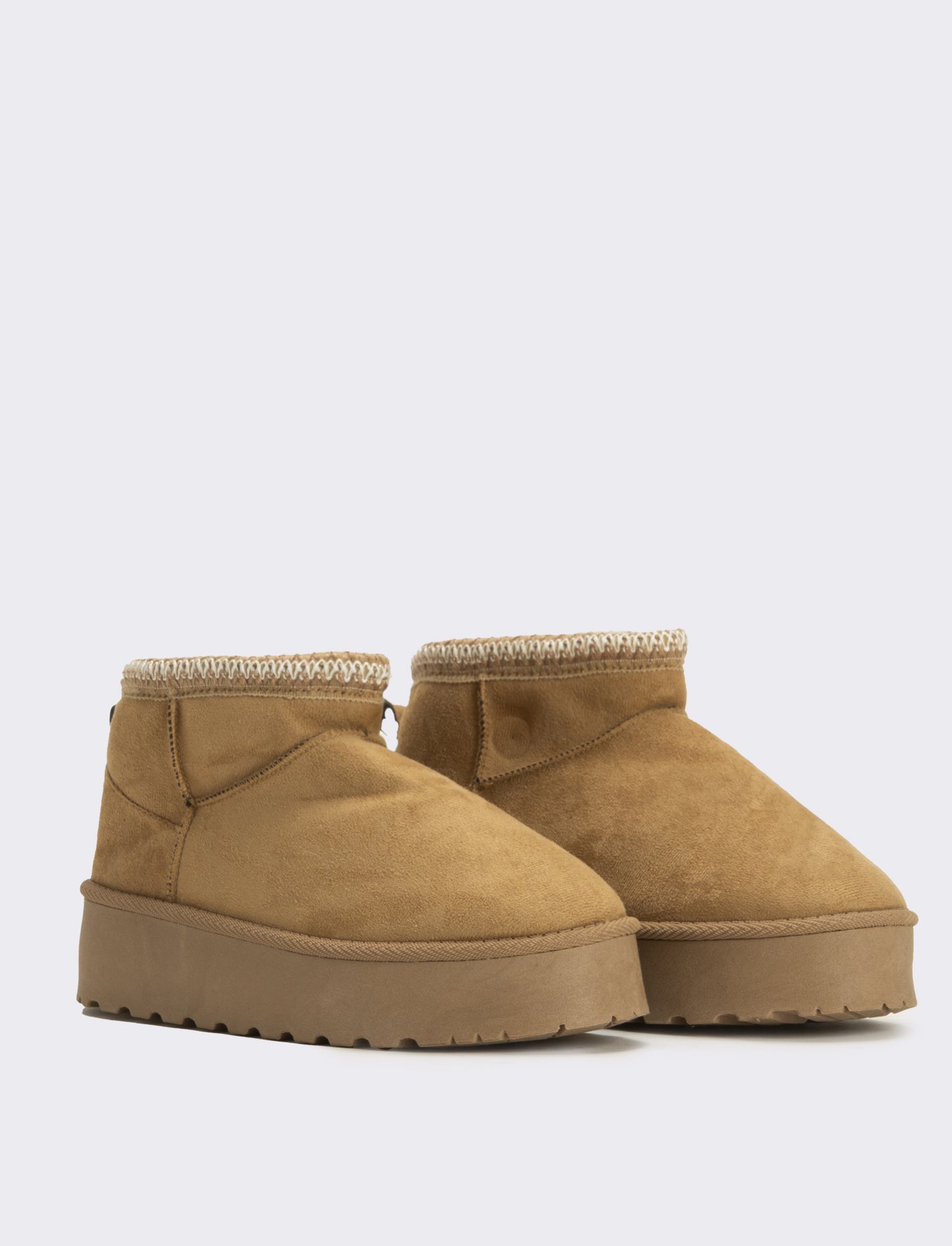 Tronchetto da neve ricamato da donna - Beige