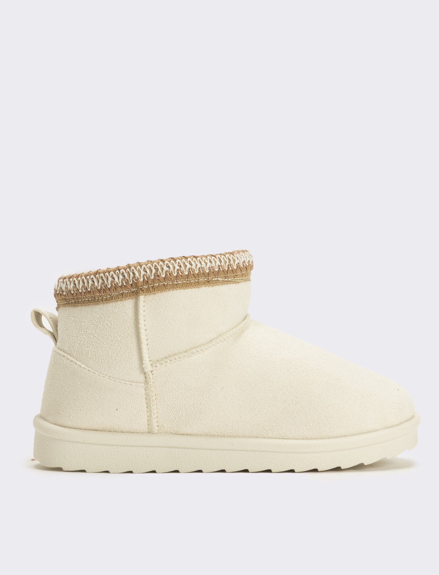 Stivaletto da neve ricamato da bambina - Beige