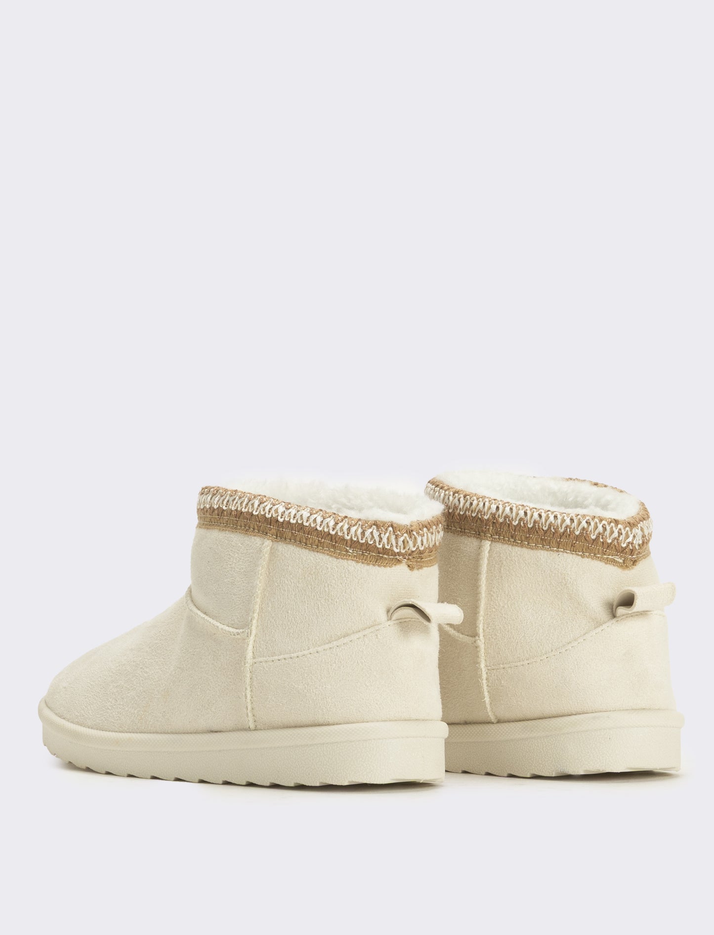 Stivaletto da neve ricamato da bambina - Beige