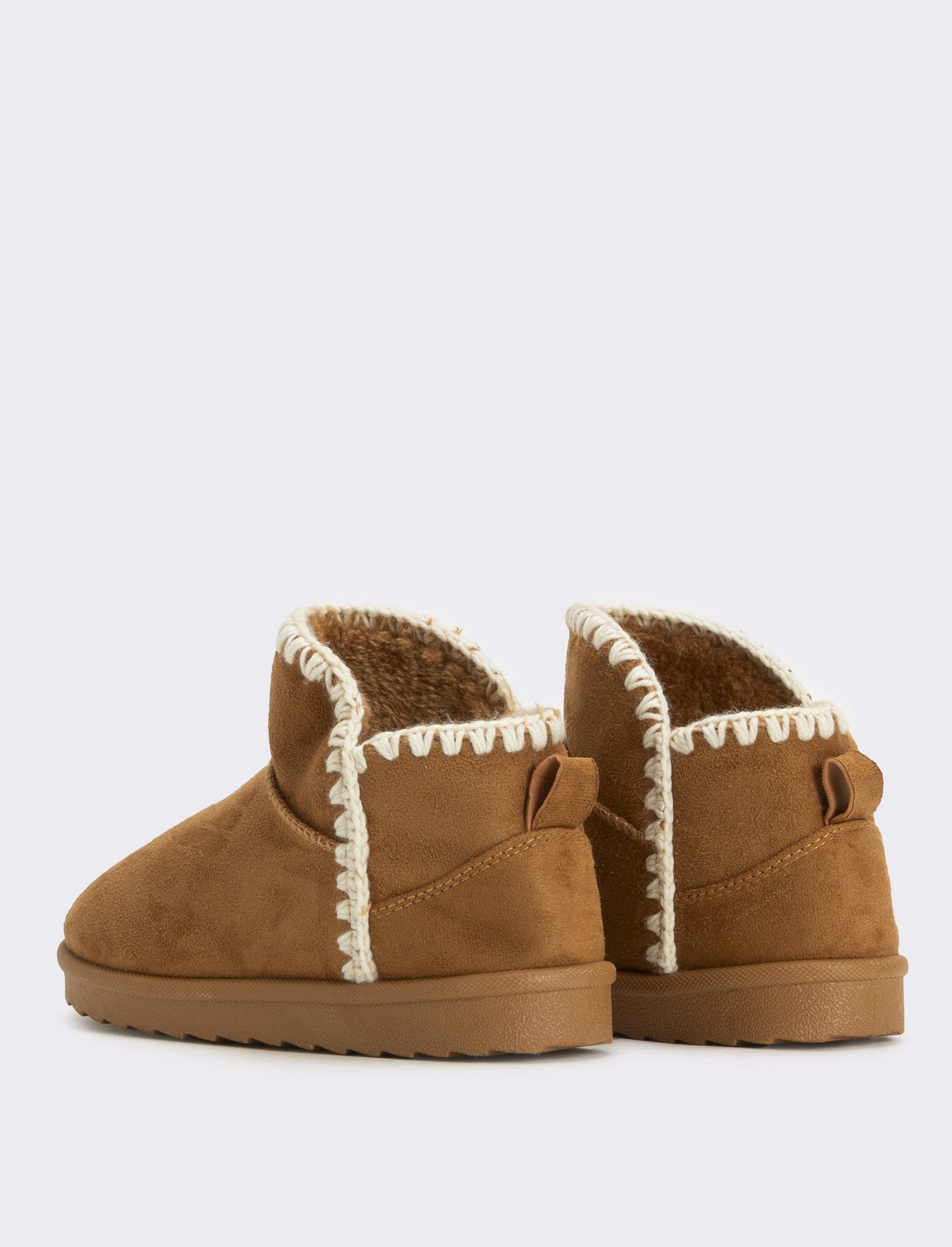 Stivaletto da neve con impunture da bambina - Cammello
