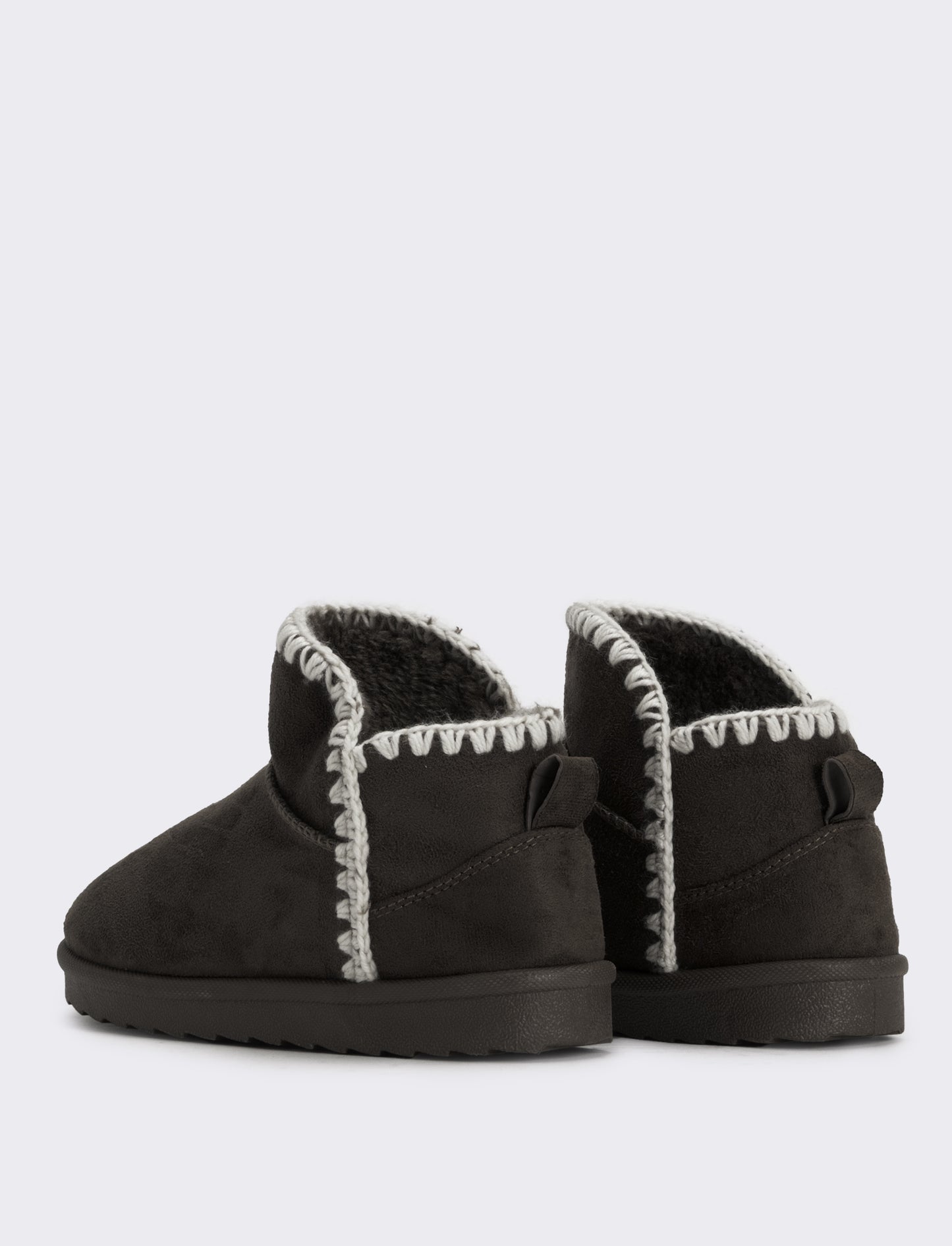 Stivaletto da neve con impunture da bambina - Nero