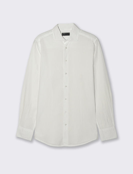CAMICIA FORMAL STRUTTURATA REGULAR FIT - Bianco