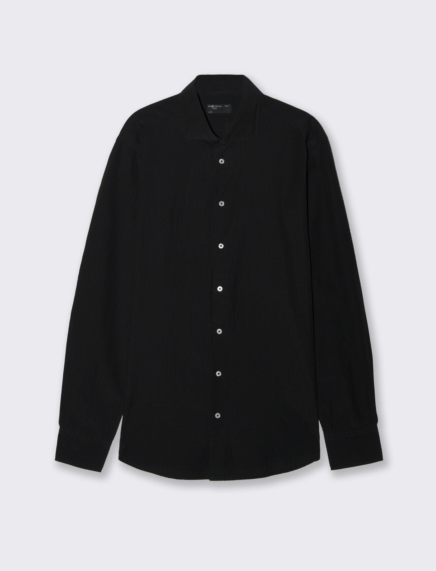 CAMICIA FORMAL STRUTTURATA REGULAR FIT - Nero