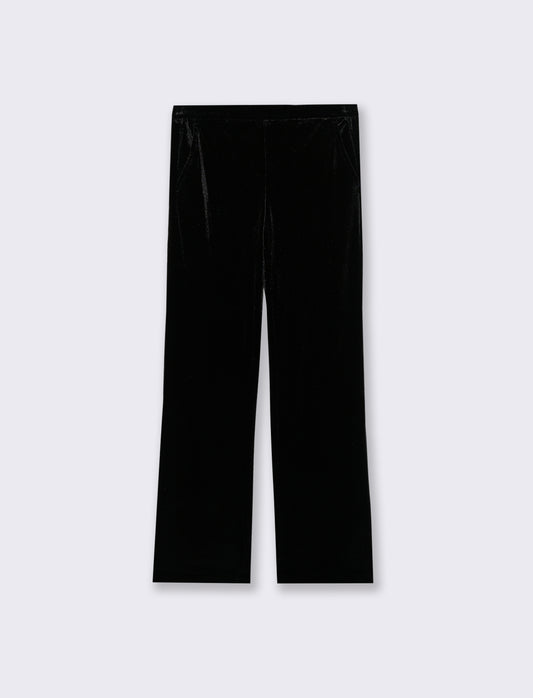 PANTALONE IN VELLUTO - Nero