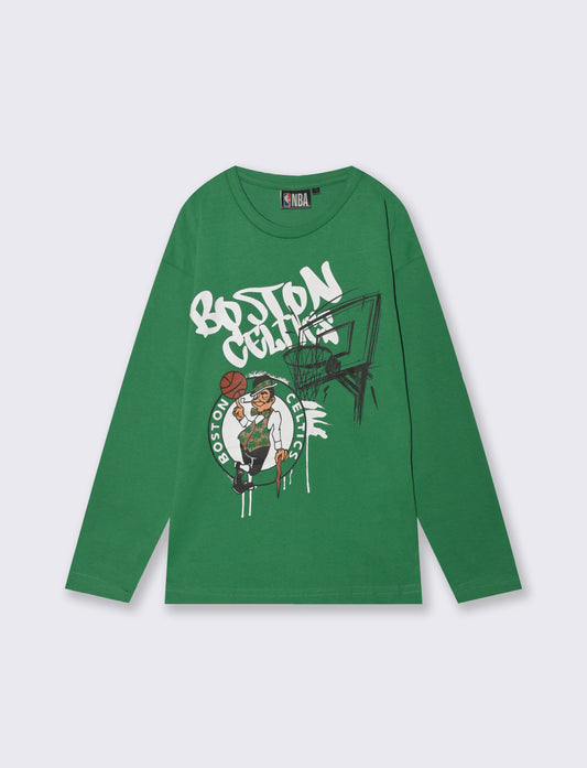 T-shirt NBA manica lunga - Verde