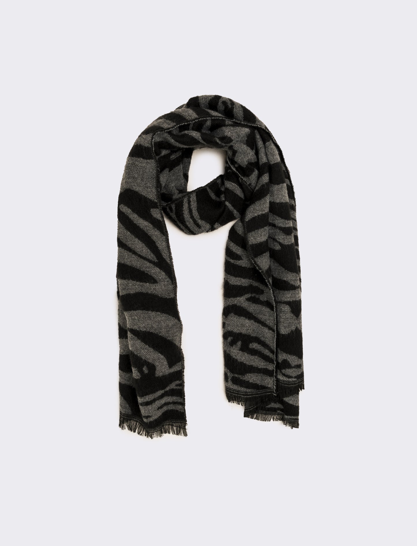 Sciarpa donna goffrata peso leggero - Grigio