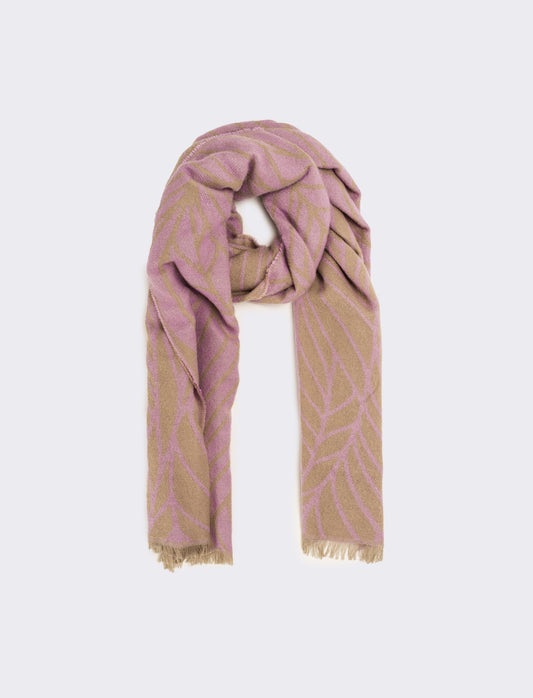 Sciarpa donna peso leggero goffrata - Rosa