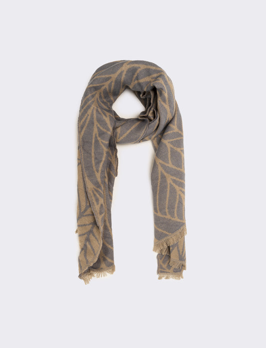 Sciarpa donna peso leggero goffrata - Denim