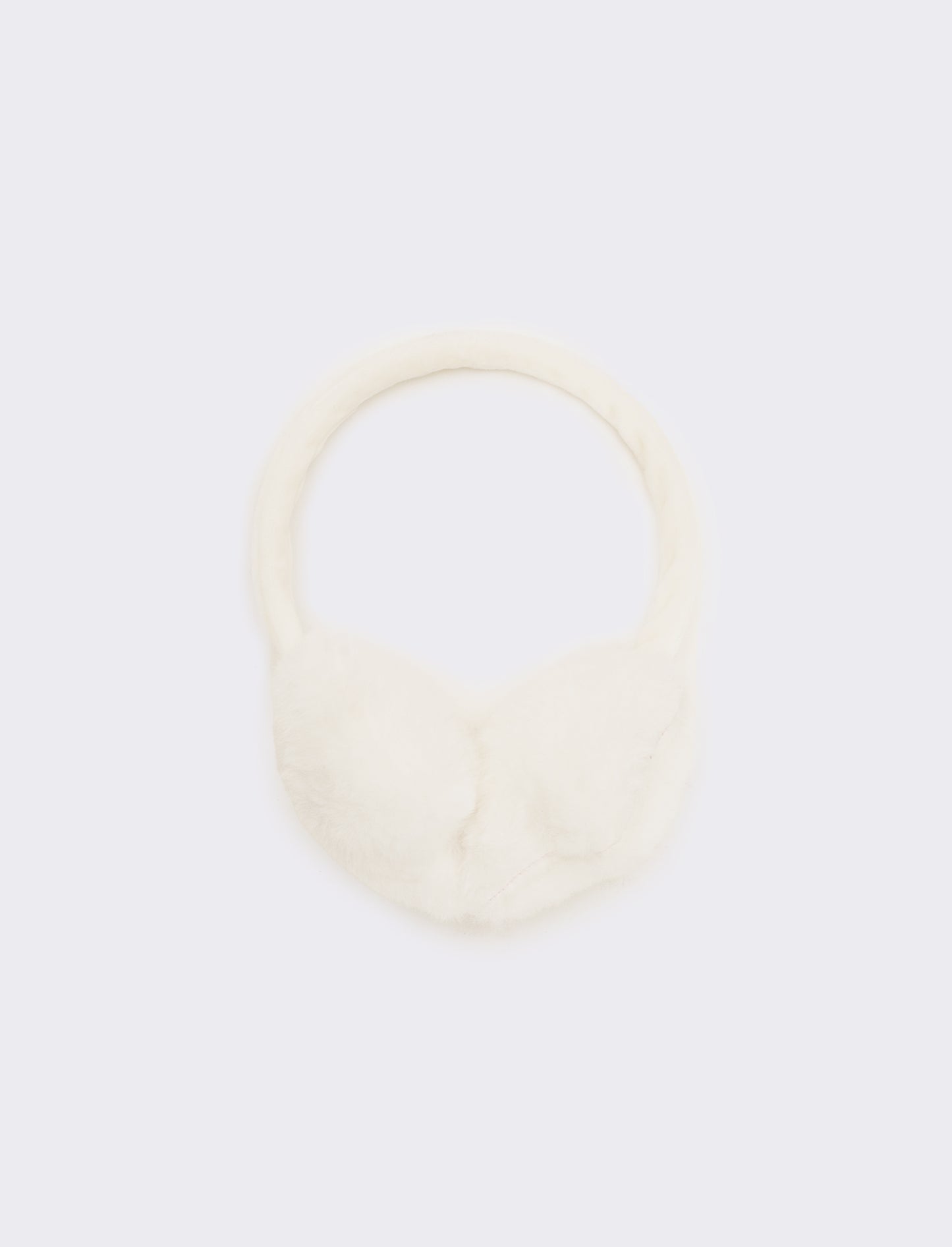 Copriorecchie bambina con perle - Bianco