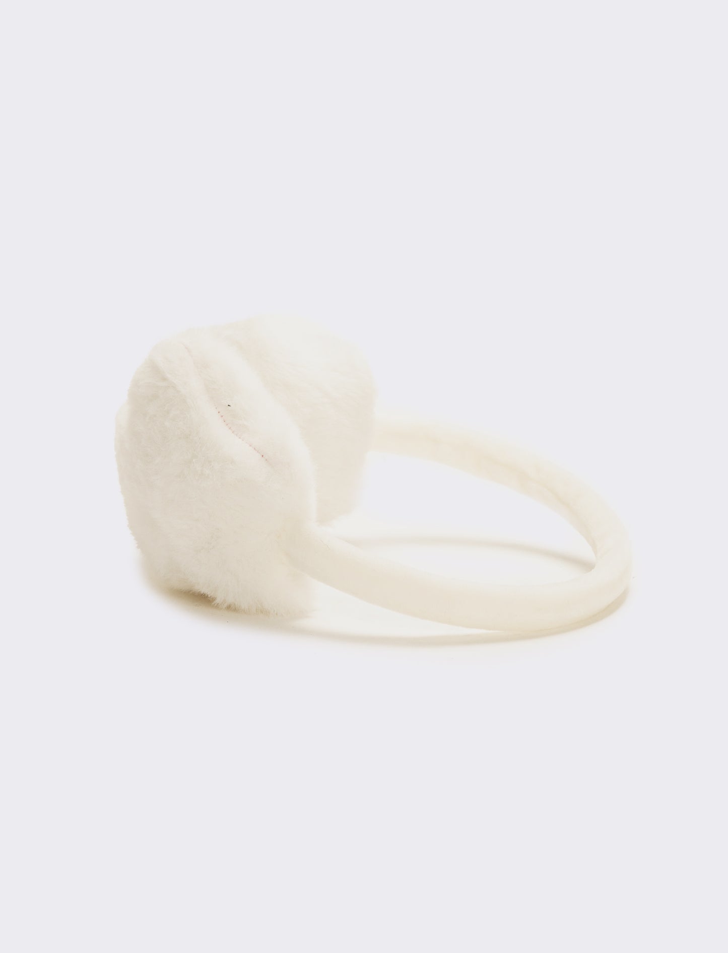 Copriorecchie bambina con perle - Bianco