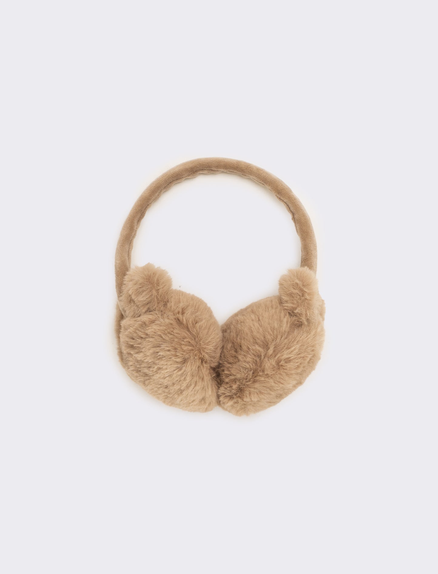 Copriorecchie bambina con perle - Beige