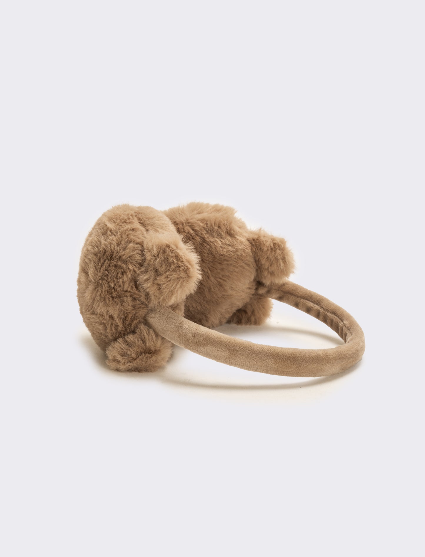Copriorecchie bambina con perle - Beige