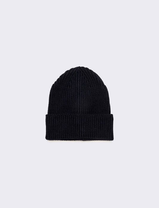 Cappello donna cuffia con risvolto - Blu