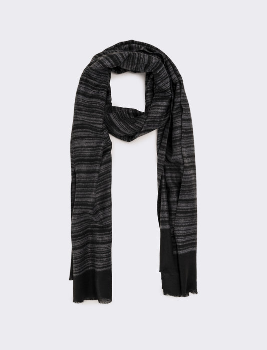 Foulard uomo millerighe - Nero